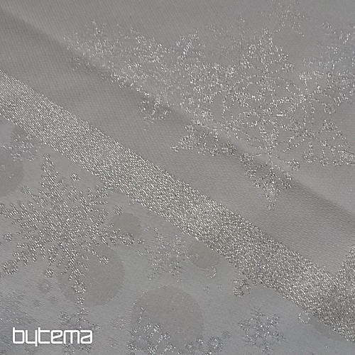 Christmas tablecloths and scarves SILVER CHRISTMAS Silver NATURAL