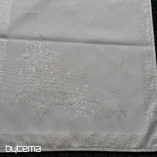 Christmas tablecloths and scarves SILVER CHRISTMAS Silver NATURAL