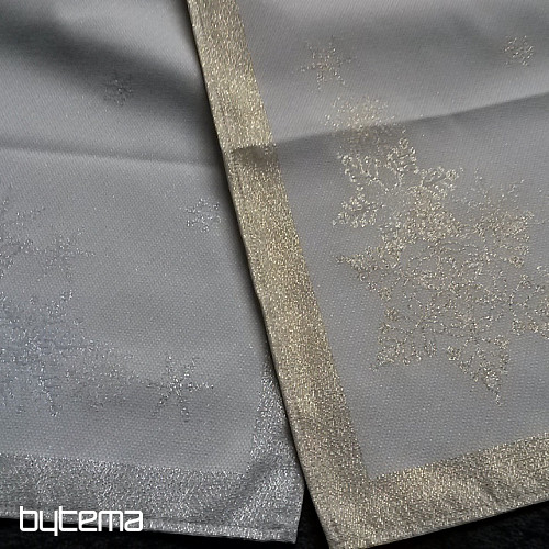 Christmas tablecloths and scarves SILVER CHRISTMAS Silver NATURAL