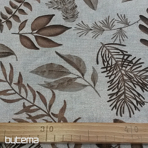 Decorative fabric FERN BROWN