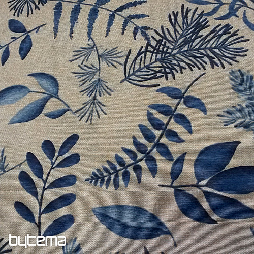Decorative fabric Fern BLUE
