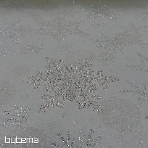 Jacquard deco SNOWFLAKES II. silver