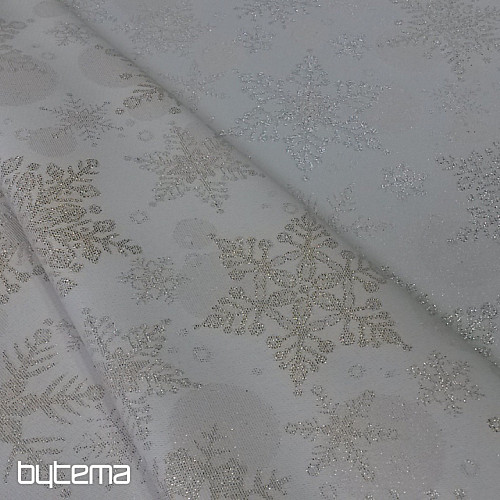 Jacquard deco SNOWFLAKES II. silver