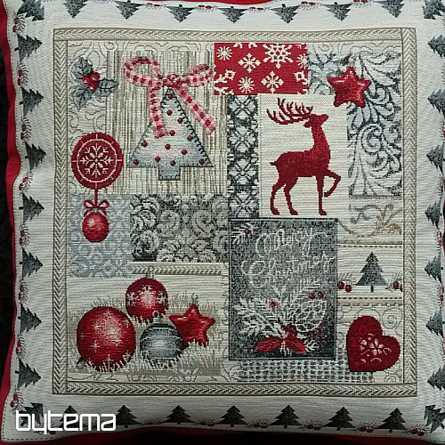 Christmas tapestry pillow cover MERRY CHRISTMAS