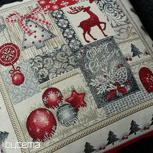 Christmas tapestry pillow cover MERRY CHRISTMAS