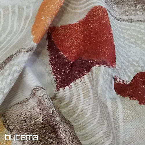 Decorative fabric MOKKA GEO 1 orange