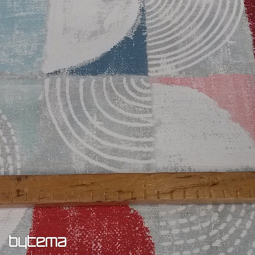 Decorative fabric MOKKA GEO 1 red