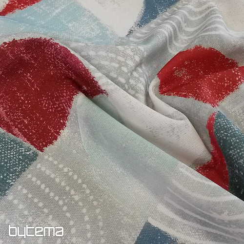 Decorative fabric MOKKA GEO 1 red