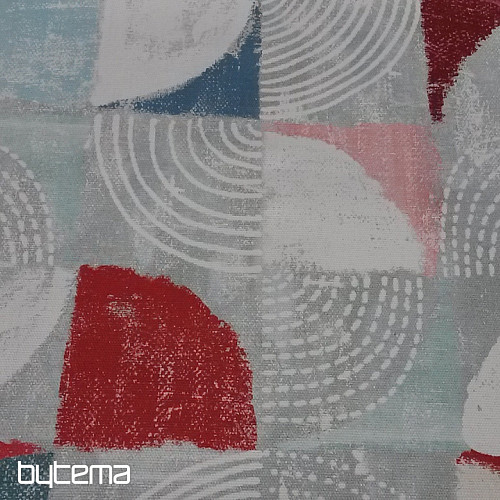 Decorative fabric MOKKA GEO 1 red