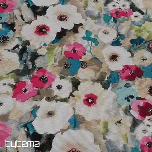 Decorative fabric MONET flowers
