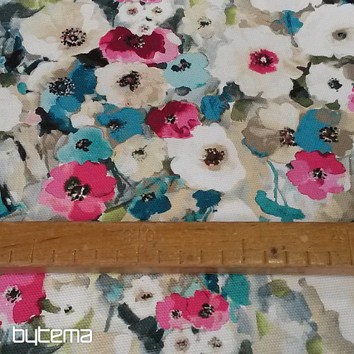 Decorative fabric MONET flowers