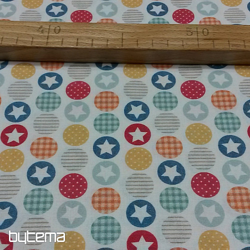 Cotton fabric BABY ZOO C