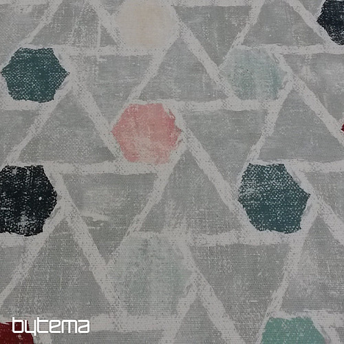 Decorative fabric MOKKA GEO 1 red