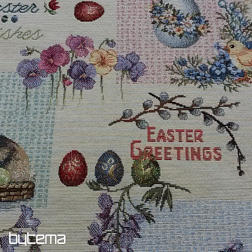 Tapestry fabric HAPPY EASTER