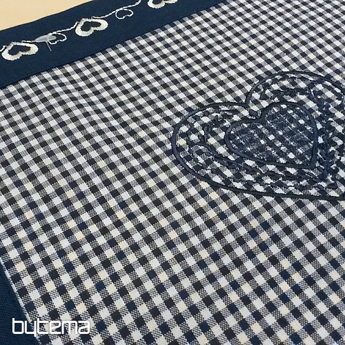 Embroidered tablecloths RUSTICALLY blue