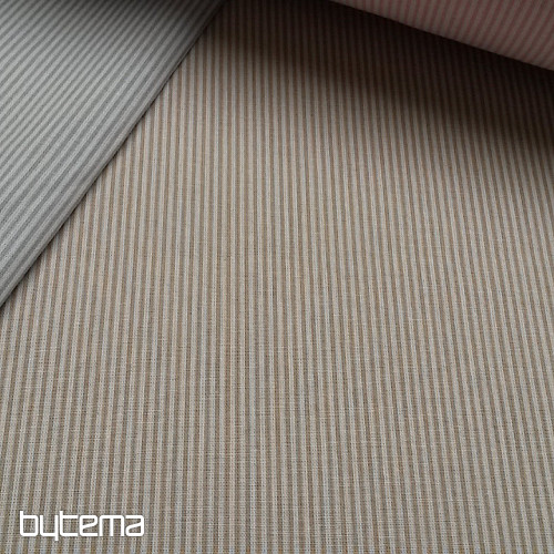 Cotton fabric BABY STRIPE beig