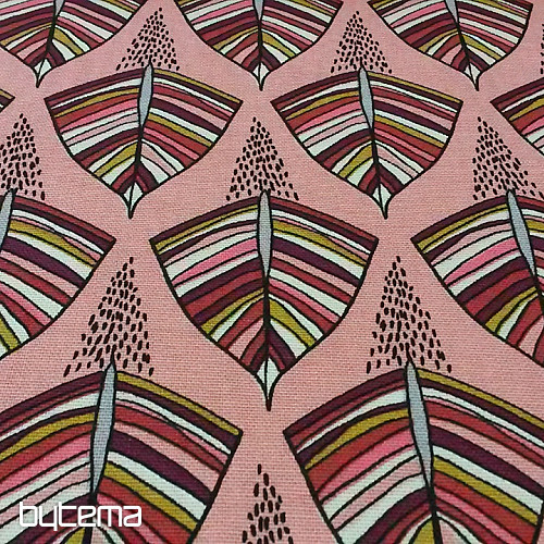 Decorative fabric EKOZI pink