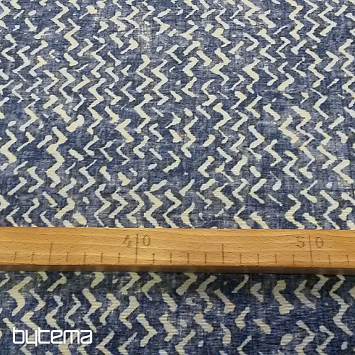 Decorative fabric ONDAS blue