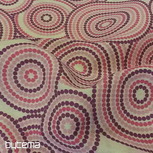 Decorative fabric MANDALA ECO lila