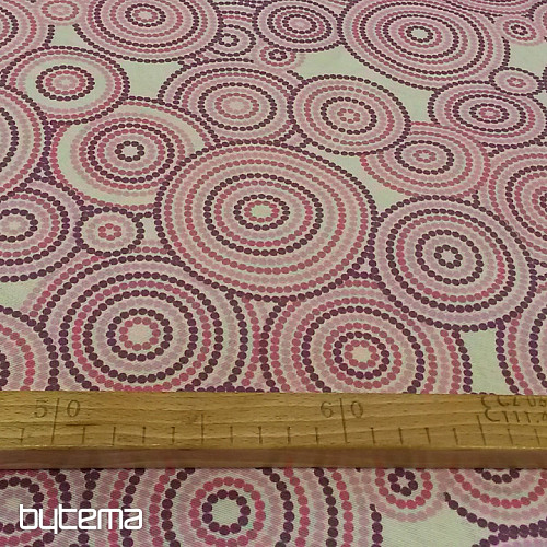 Decorative fabric MANDALA ECO lila