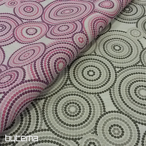 Decorative fabric MANDALA ECO lila