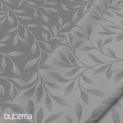 Jacquard deco NIGHT LEAFS Grey