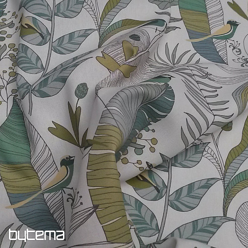 Decorative fabric BORAS green
