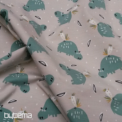 Cotton jersey HIPIZ grey