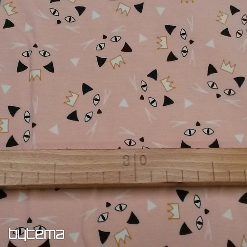Cotton jersey MAOUCHA pink