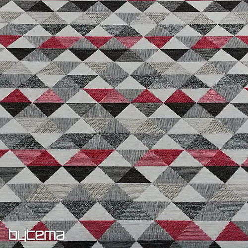 Upholstery Fabric  LUSA triangl red