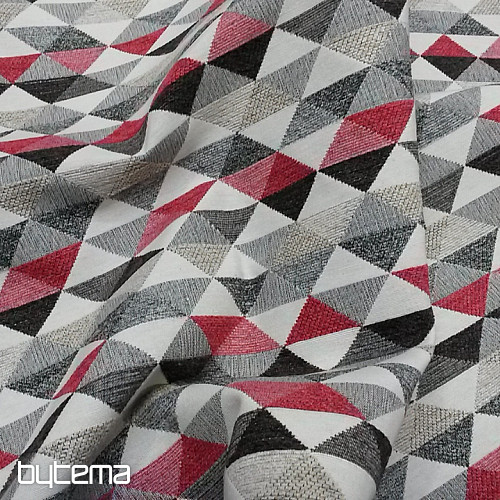 Upholstery Fabric  LUSA triangl red