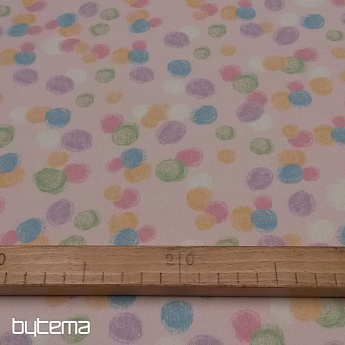 Decorative fabric LAMINI spot rosa