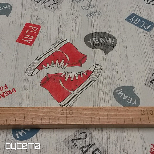 Children decorative fabric SNEAKERS
