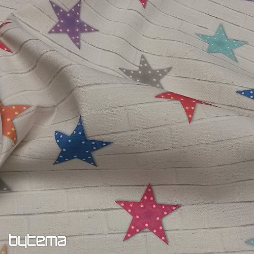 Children decorative fabric STARS