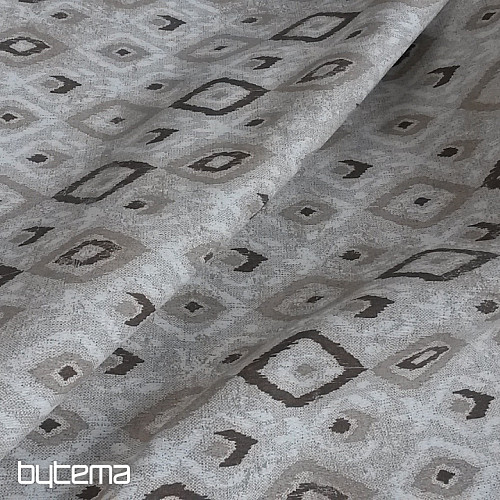 Decorative fabric TULUM ROMBO brown
