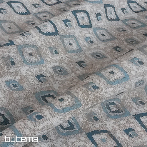 Decorative fabric TULUM ROMBO turquoise