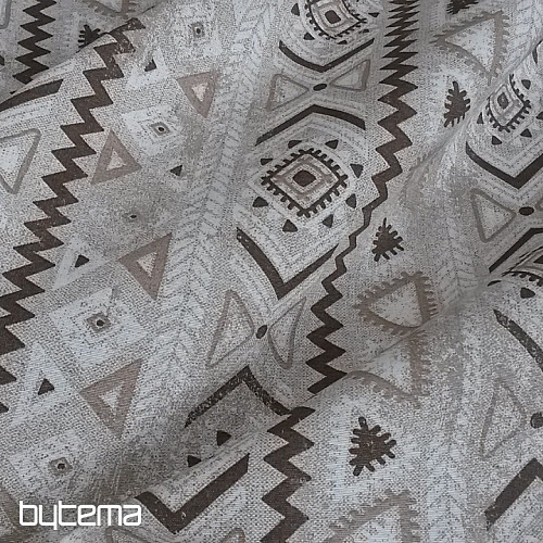 Decorative fabric TULUM MAYA brown