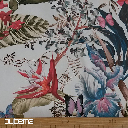 Decorative fabric SOLA white