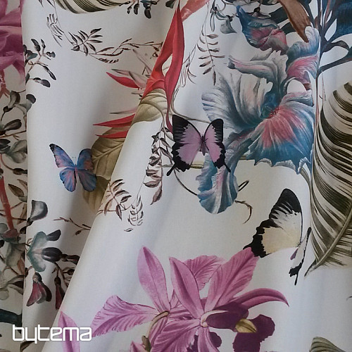 Decorative fabric SOLA white