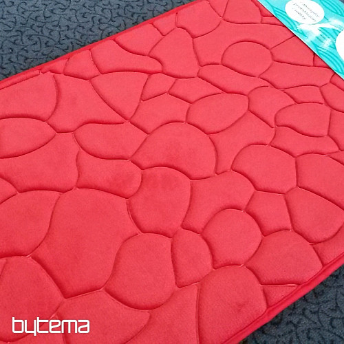 Bathroom mat TILES RED