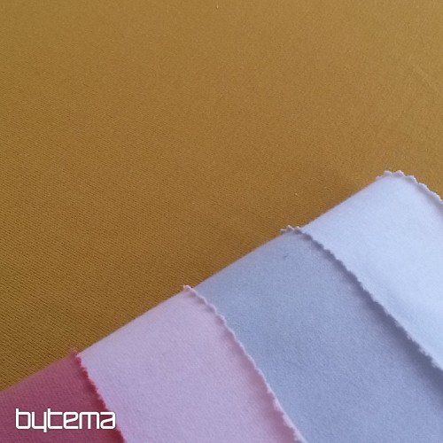 Cotton jersey TEINTURE mustard