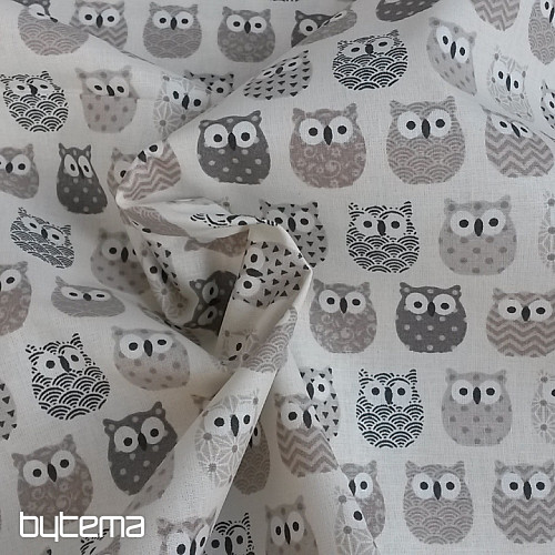 Decorative fabric MINI OWLS 2