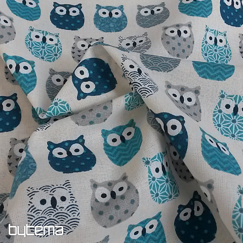 Decorative fabric MINI OWLS 1