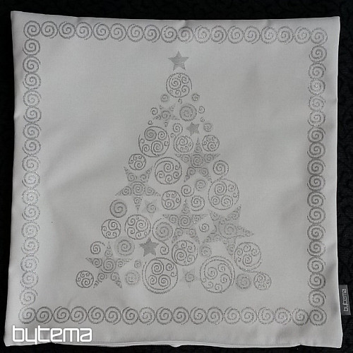 Christmas decorative pillow cover FLASH silver gray