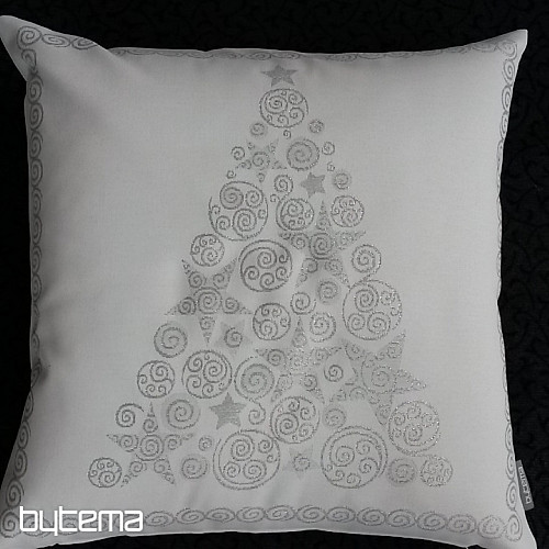 Christmas decorative pillow cover FLASH silver gray