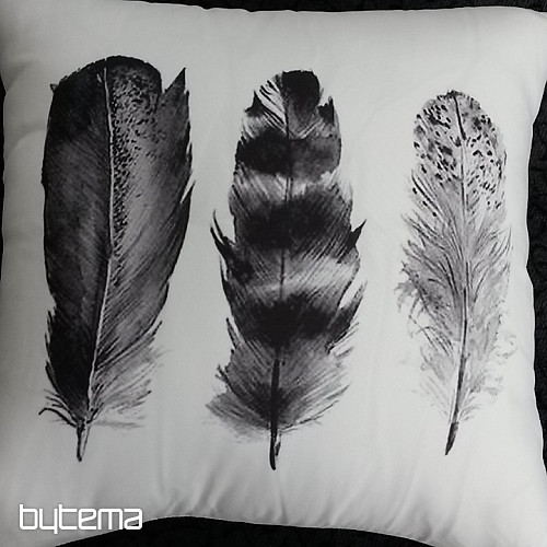 Cushion cover FEATHER BLACK
