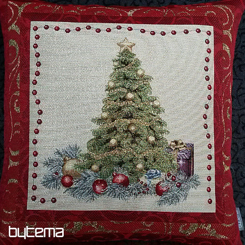 Christmas decorative pillow TREE IN FRAME