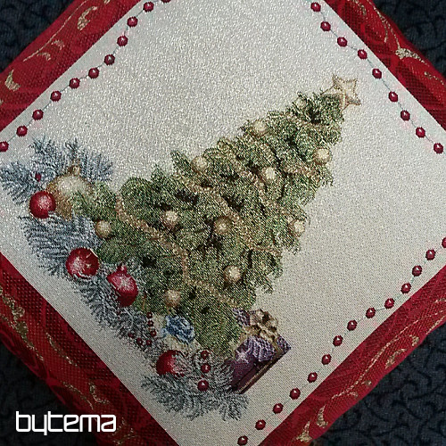 Christmas decorative pillow TREE IN FRAME