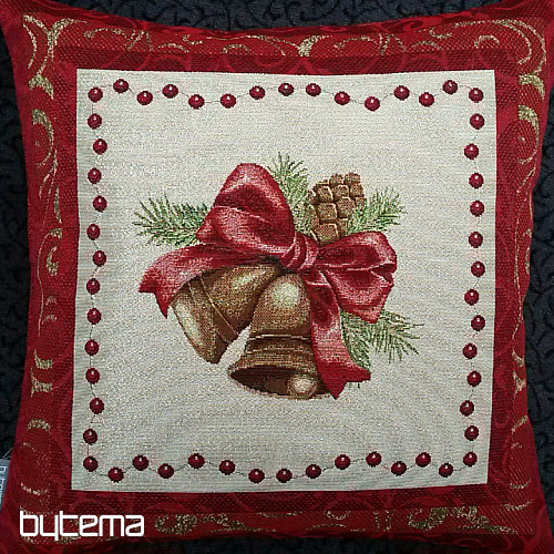 Christmas decorative pillow BELL IN FRAME