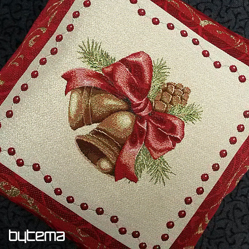 Christmas decorative pillow BELL IN FRAME